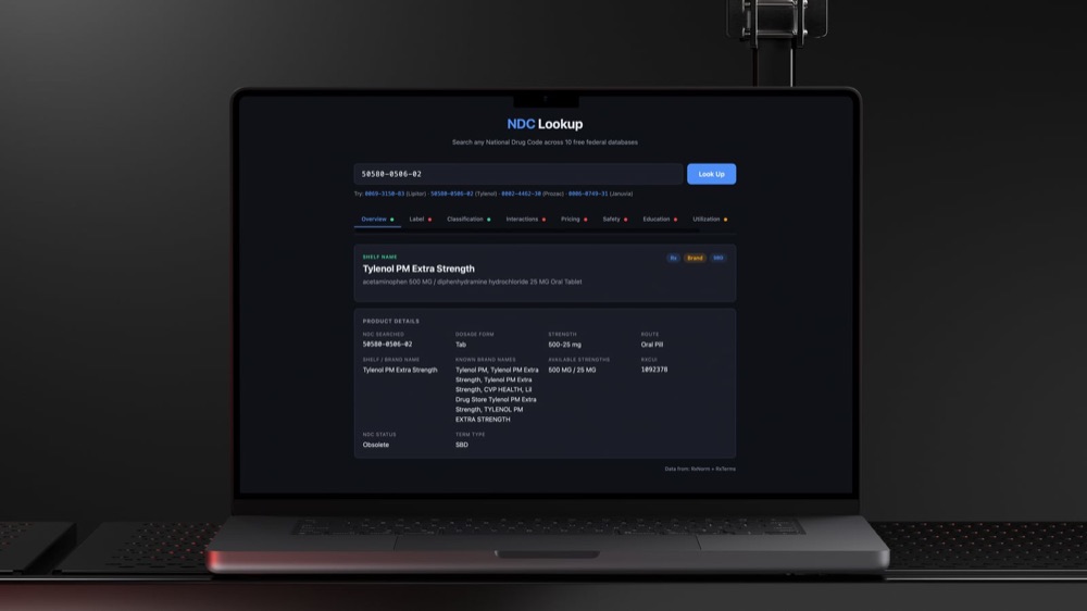 NDC Lookup project led by Jon Grogan